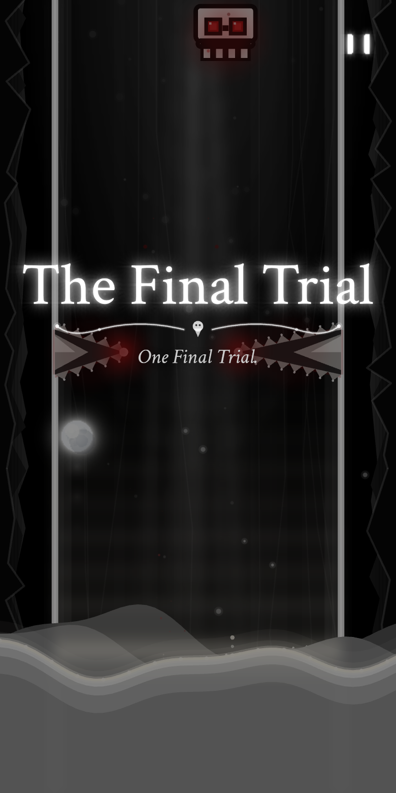The phase banner 'The Final Trial' as pincer blades close and the pale liquid rises from below.